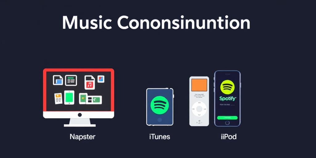 The Evolution of Music Consumption: Napster to Spotify