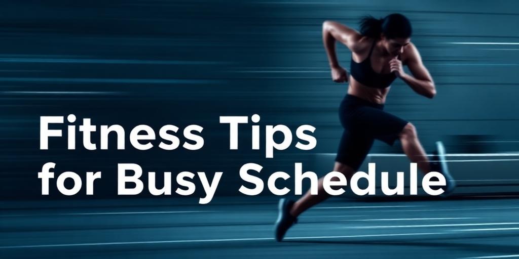 Fitness Tips for Busy Schedules